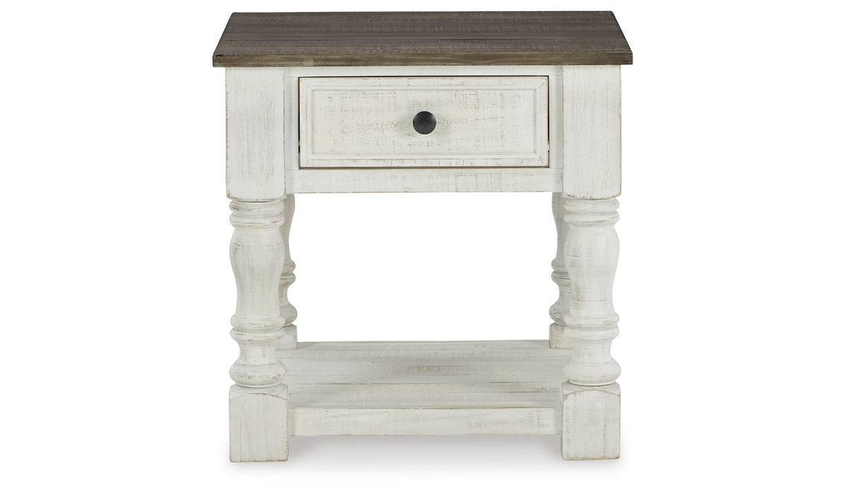 Havalance White/Gray Coffee Table with 2 End Tables by Ashley at Eve Furniture