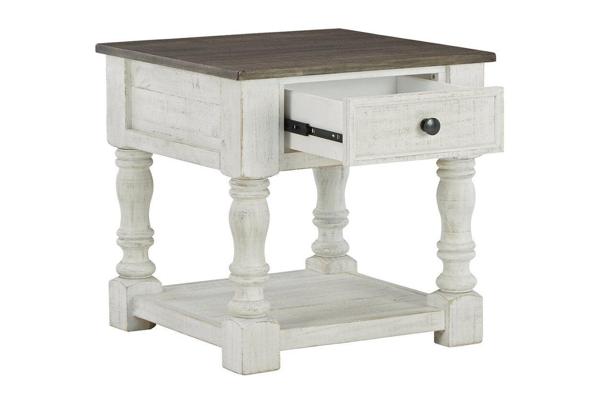 Havalance White/Gray End Table by Ashley at Eve Furniture