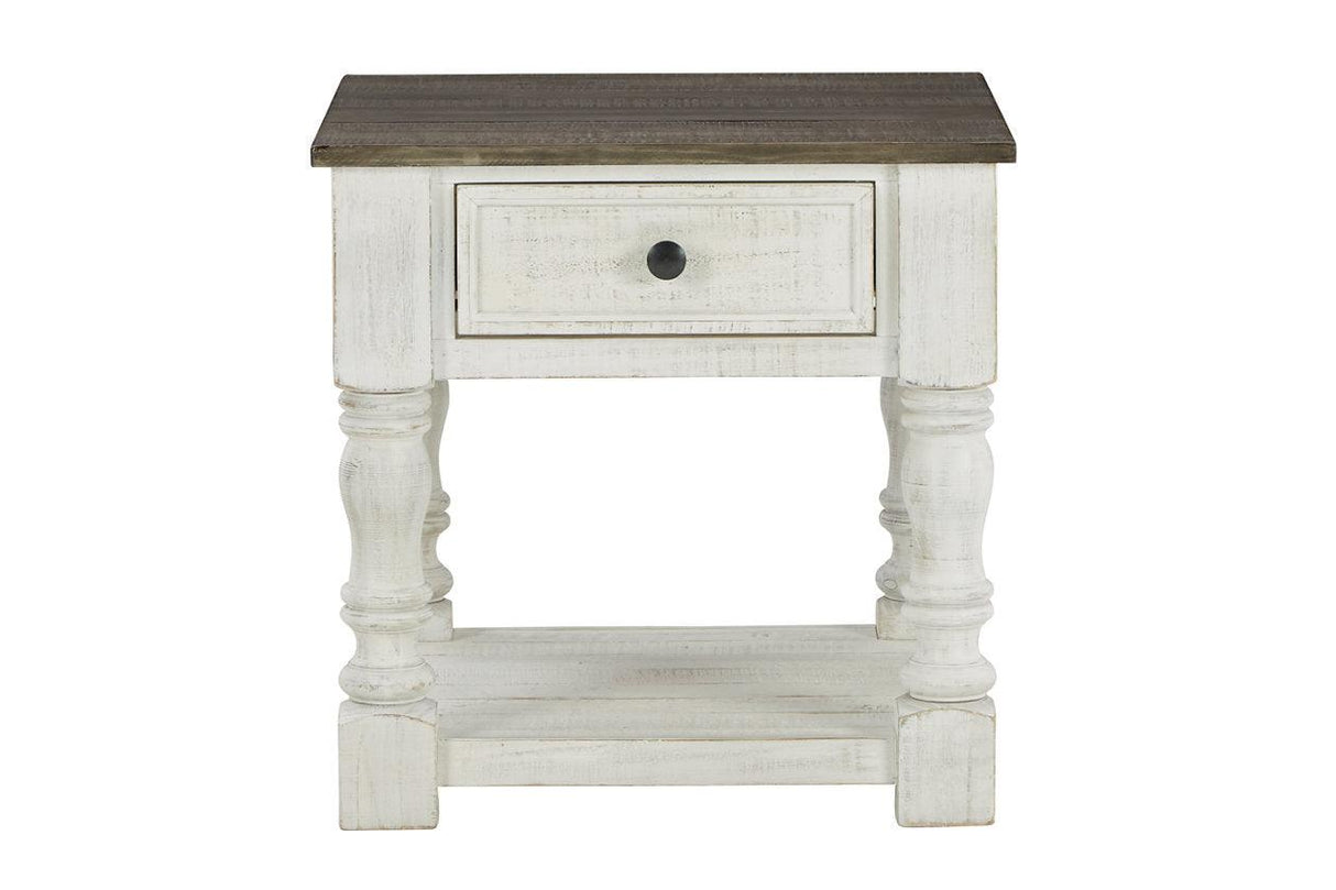 Havalance White/Gray End Table by Ashley at Eve Furniture