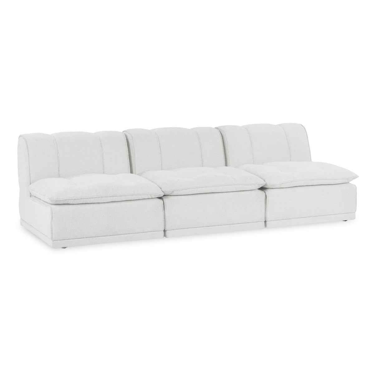 Haven 3 Piece Modular Sofa - White by Classic Home at Eve Furniture