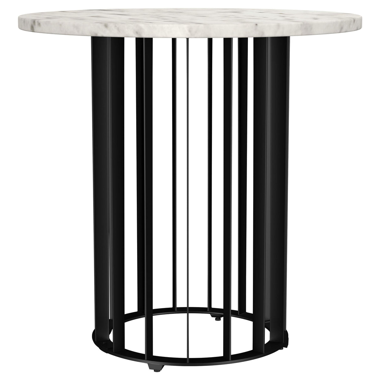 Haven Black 3-Piece Round Marble Coffee and End Table Set by Coaster at Eve Furniture