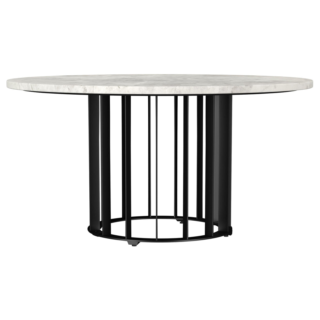 Haven Black 3-Piece Round Marble Coffee and End Table Set by Coaster at Eve Furniture