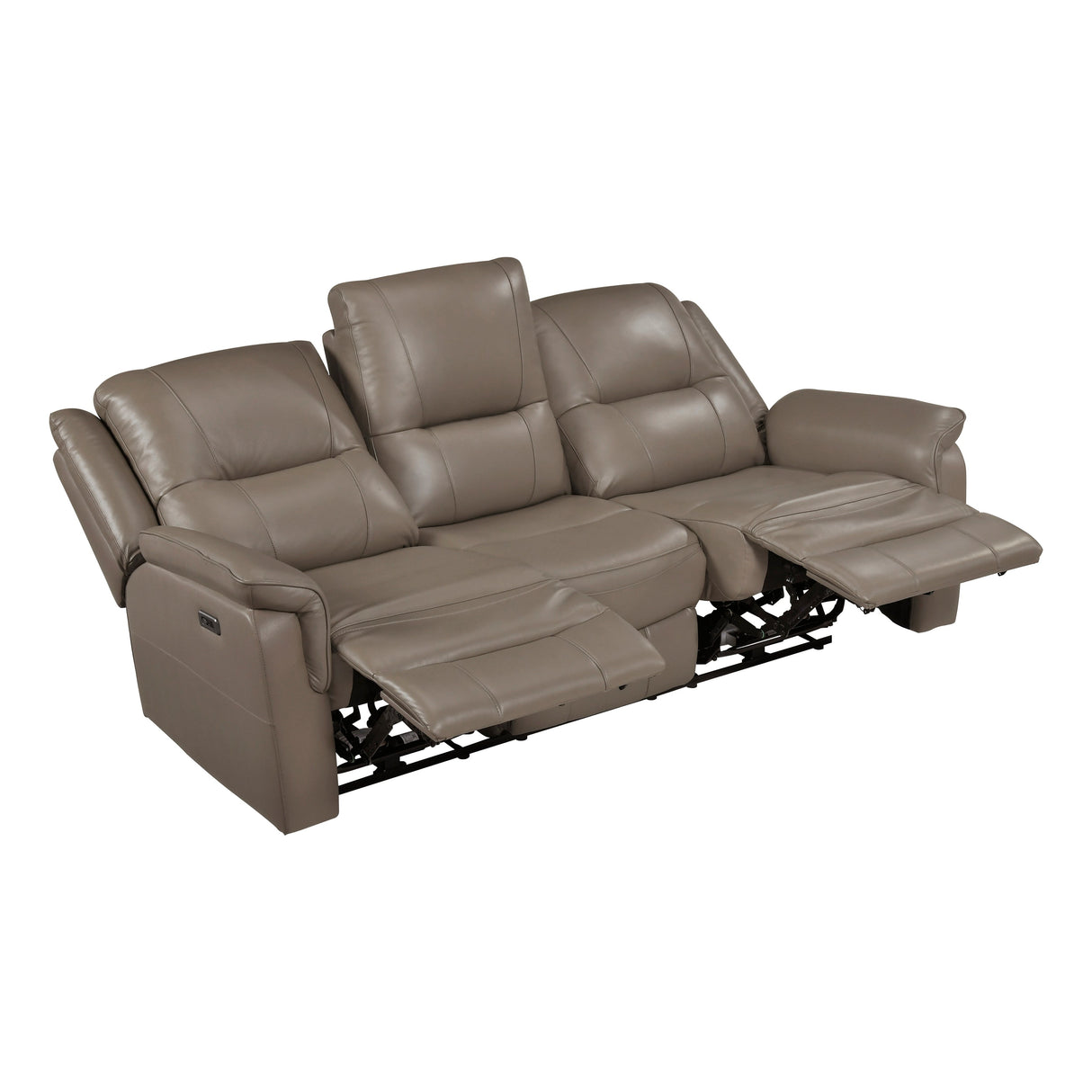 Haven Russet 3-Piece Power Reclining Set (Sofa & Loveseat & Chair) by Homelegance at Eve Furniture