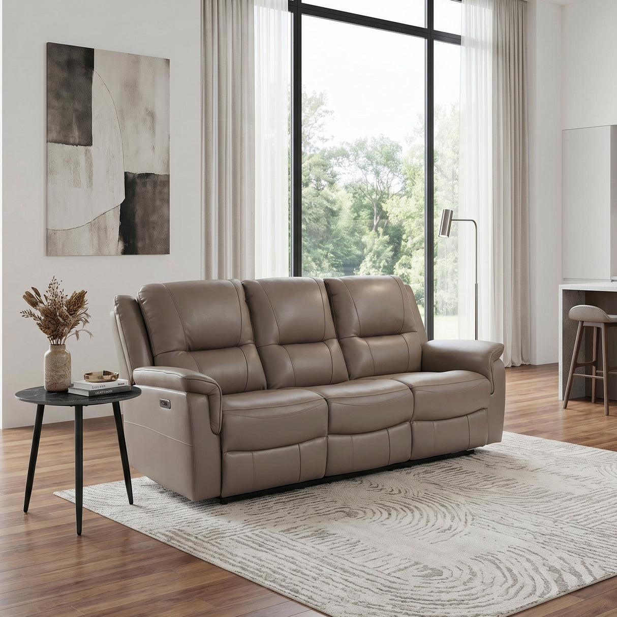 Haven Russet Power Double Reclining Sofa
