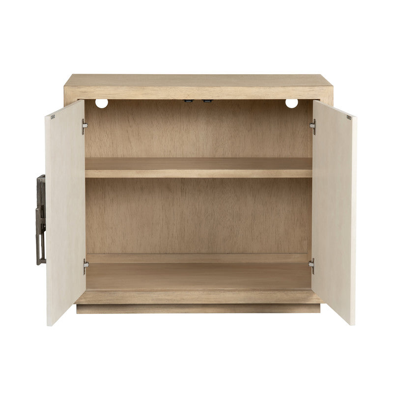 Haven Tan/Cream Two-Door Cabinet by Crestview at Eve Furniture