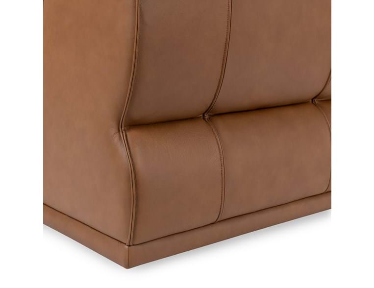 Haven Toffee Brown Leather Armless Chair by Classic Home at Eve Furniture