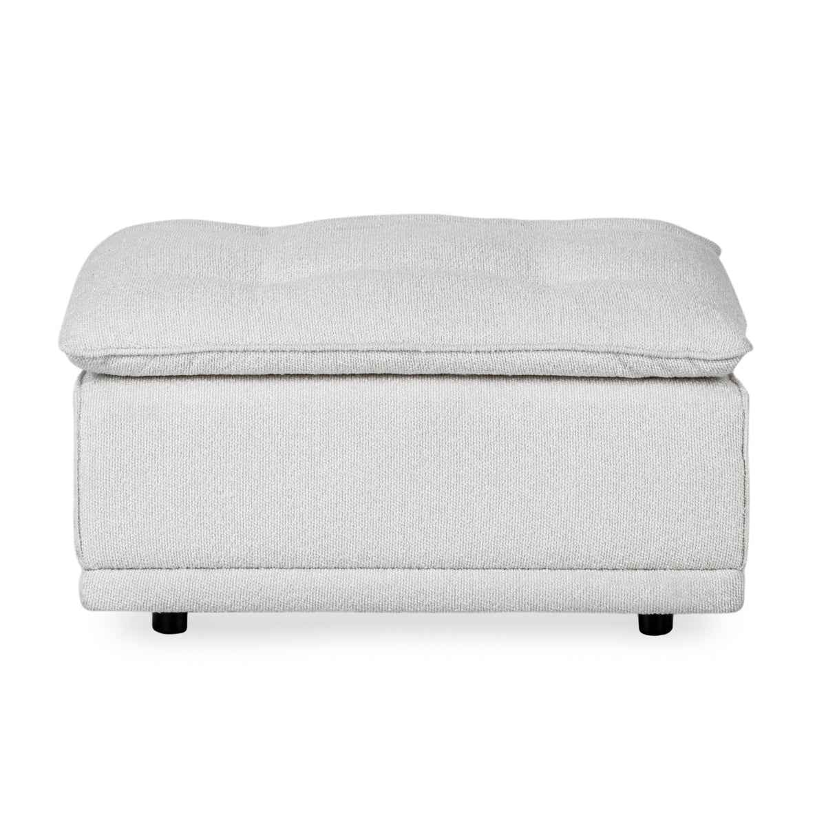 Haven White Upholstered Ottoman by Classic Home at Eve Furniture