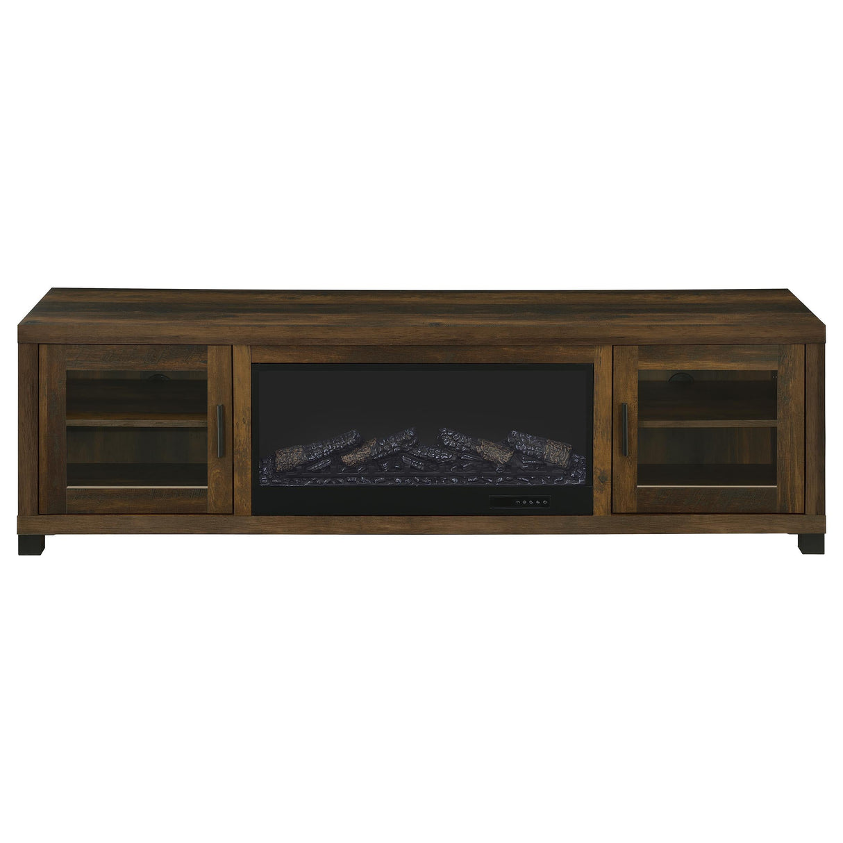 Havering Dark Pine 71-inch TV Stand Fireplace Media Console by Coaster at Eve Furniture