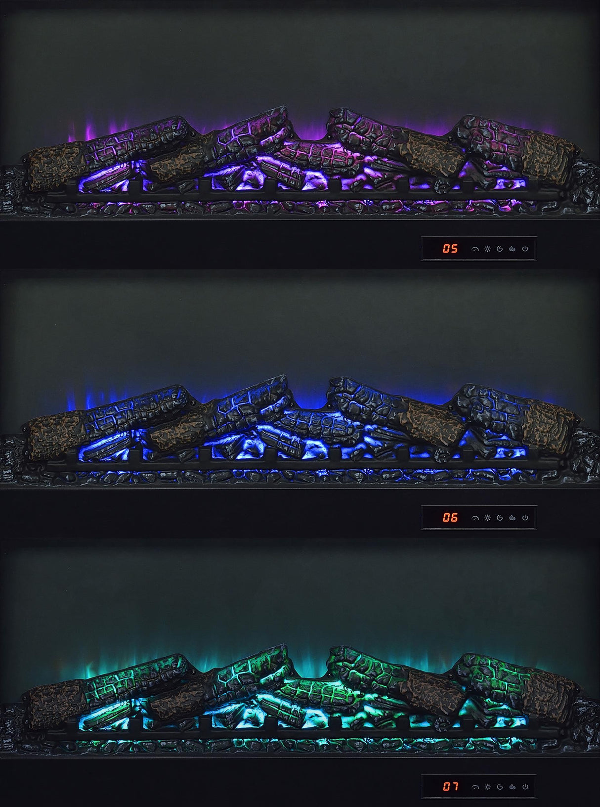 Havering Dark Pine 71-inch TV Stand Fireplace Media Console by Coaster at Eve Furniture