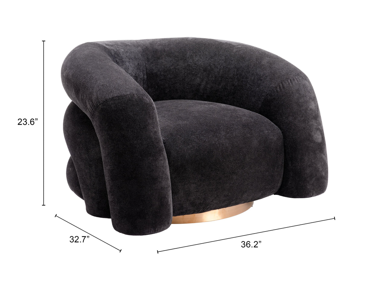 Havn Black Accent Chair by Zuomod at Eve Furniture