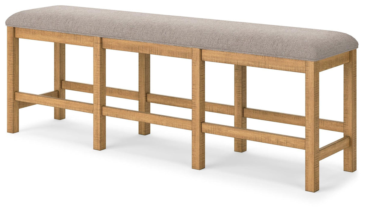 Havonplane Brown 72" Counter Height Dining Bench by Ashley at Eve Furniture