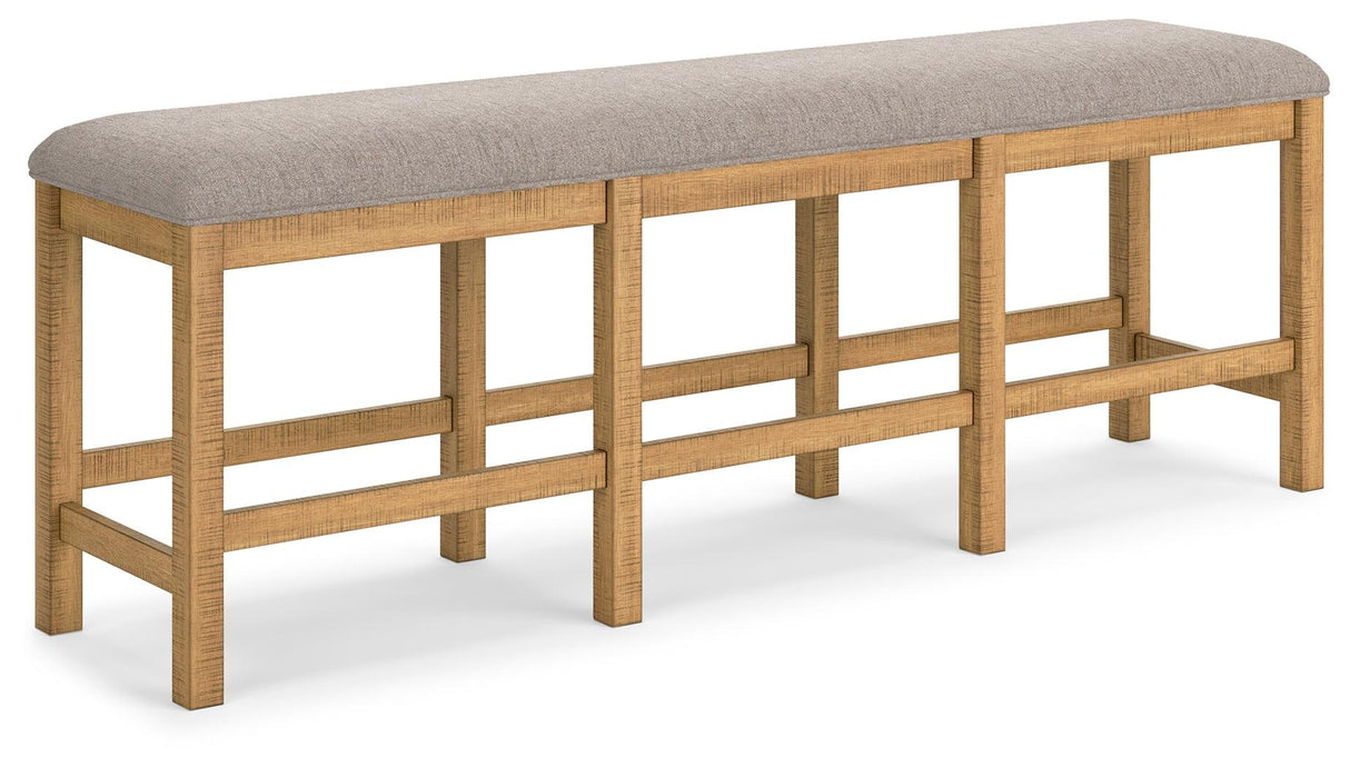 Havonplane Brown 72" Counter Height Dining Bench by Ashley at Eve Furniture