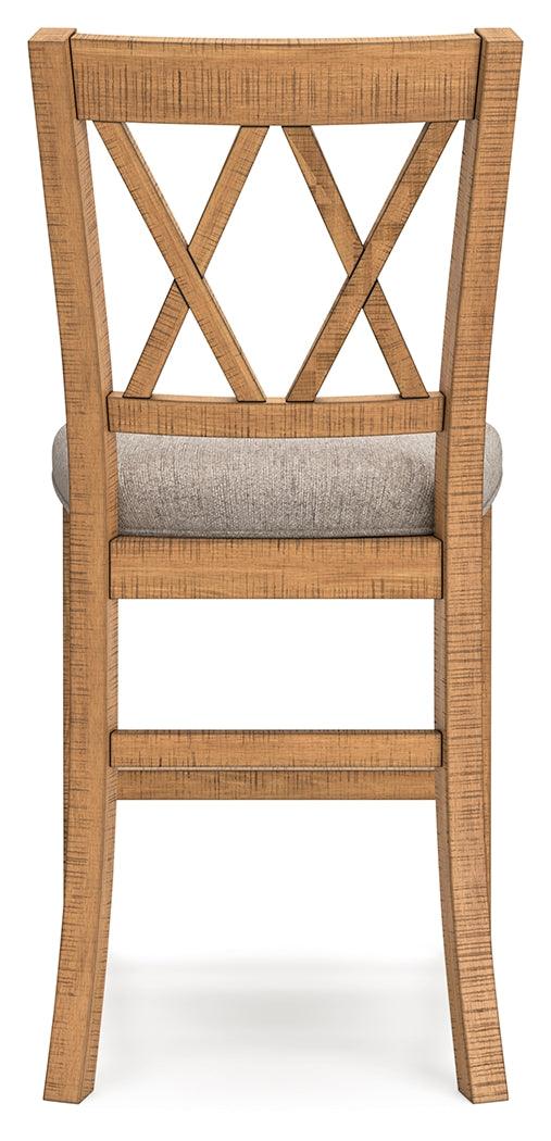 Havonplane Brown Counter Height Barstool, Set of 2 by Ashley at Eve Furniture