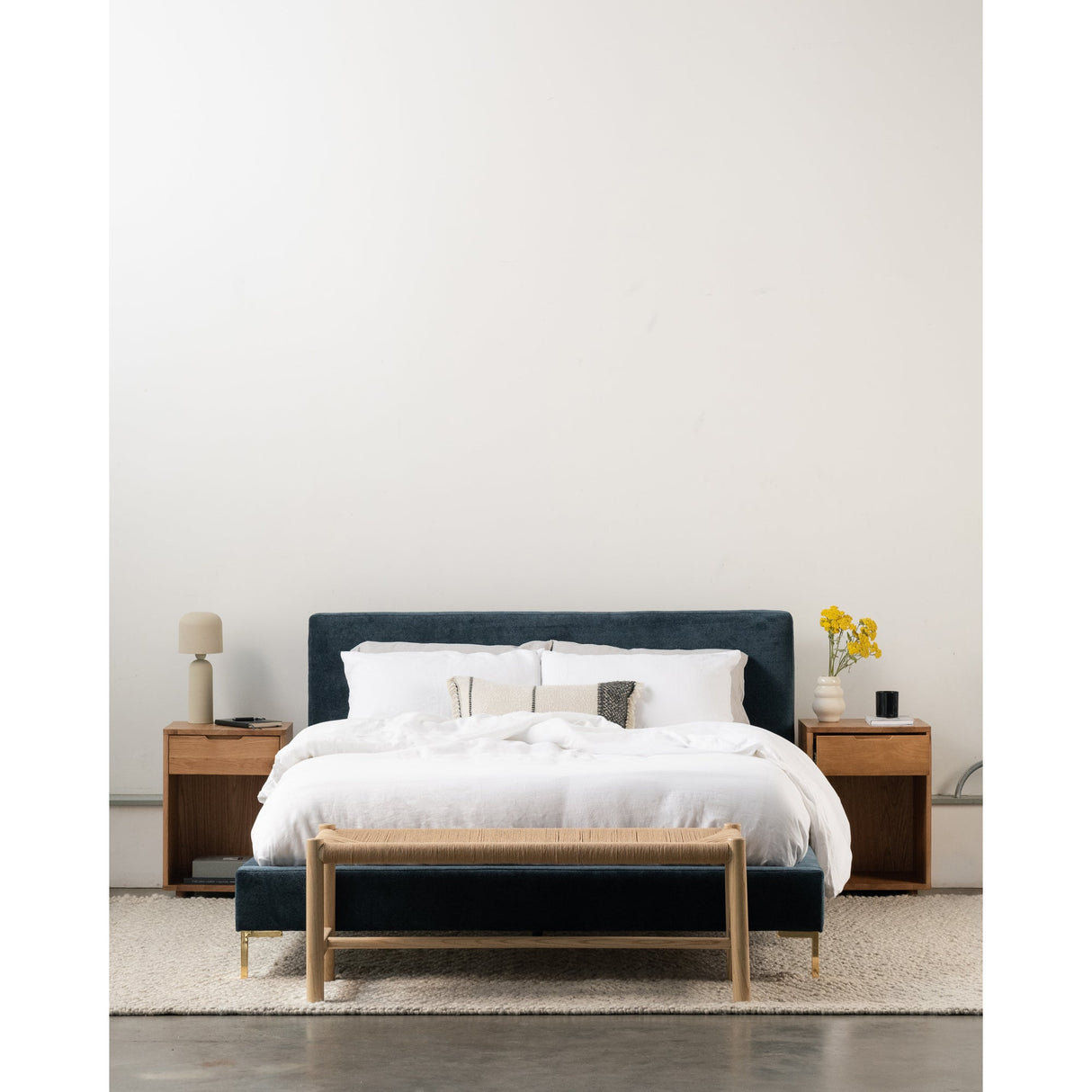 Hawthorn Natural Small Bench by Moe's Home at Eve Furniture