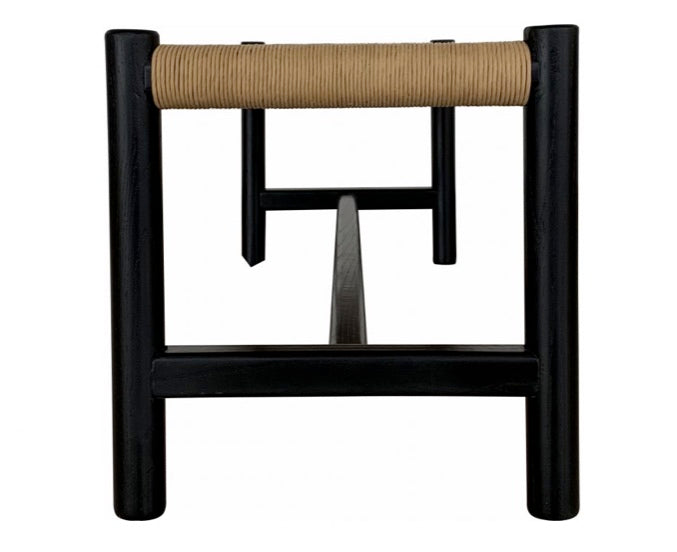 Hawthorn Small Bench Black by Moe's Home at Eve Furniture
