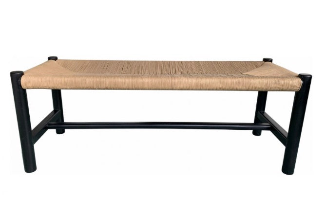 Hawthorn Small Bench Black by Moe's Home at Eve Furniture