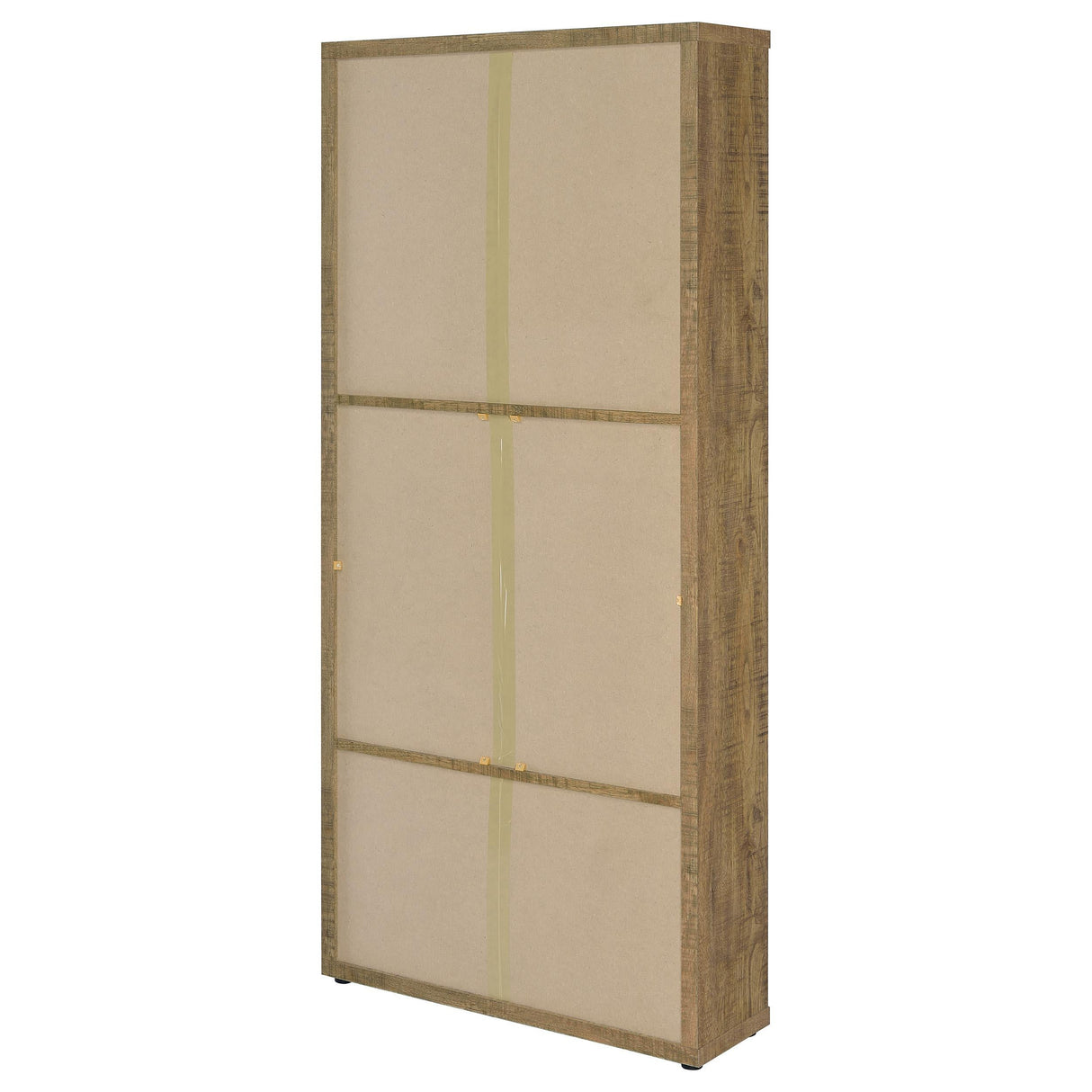 Hawthorne Mango 4-Shelf Glass Door Tall Cabinet with Drawers by Coaster at Eve Furniture