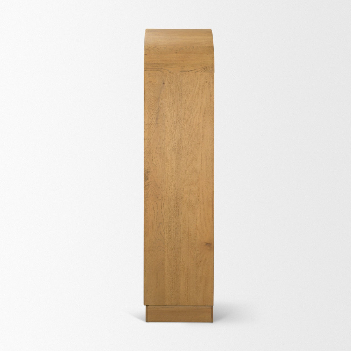 Hawthorne Solid Oak Wood w/ Glass Curio Cabinet by Mercana at Eve Furniture
