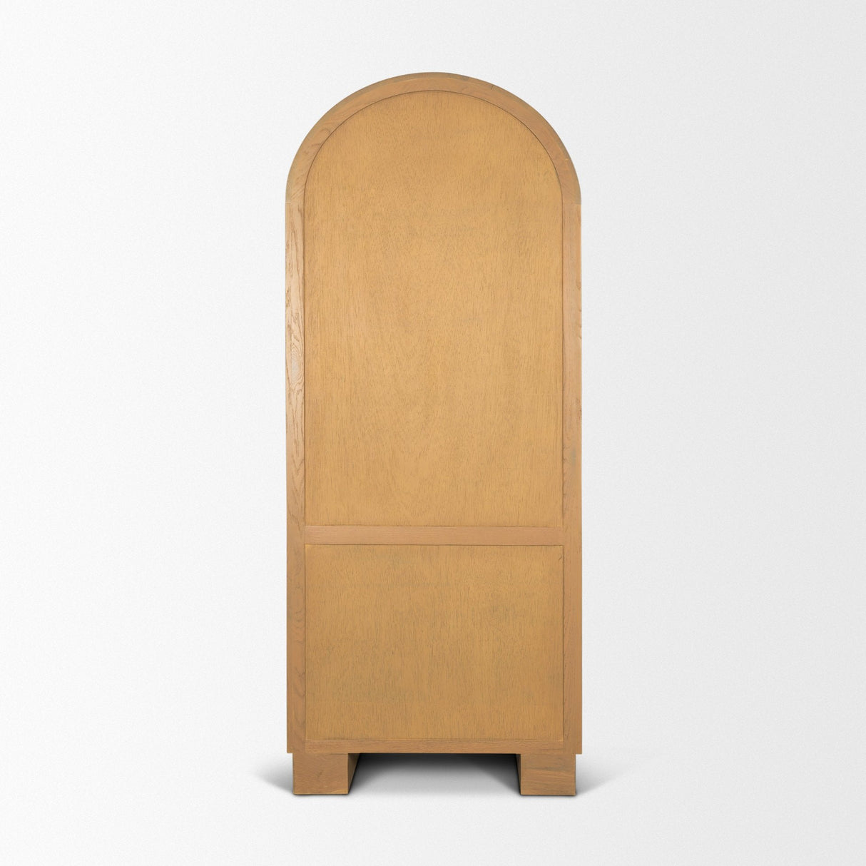Hawthorne Solid Oak Wood w/ Glass Curio Cabinet by Mercana at Eve Furniture