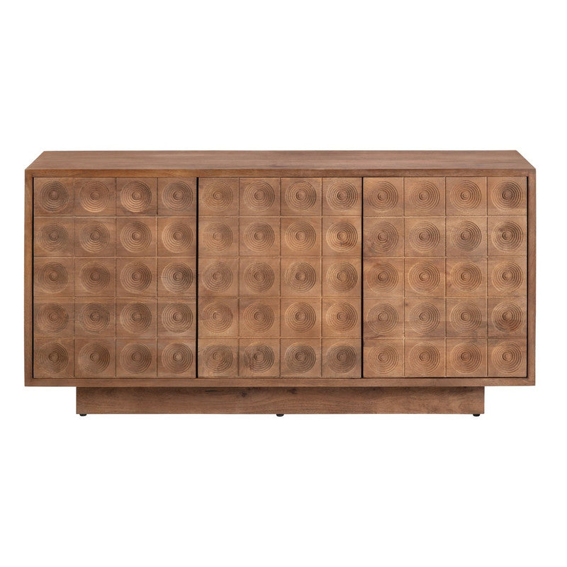 Hayden Brown Three-Door Sideboard by Crestview at Eve Furniture