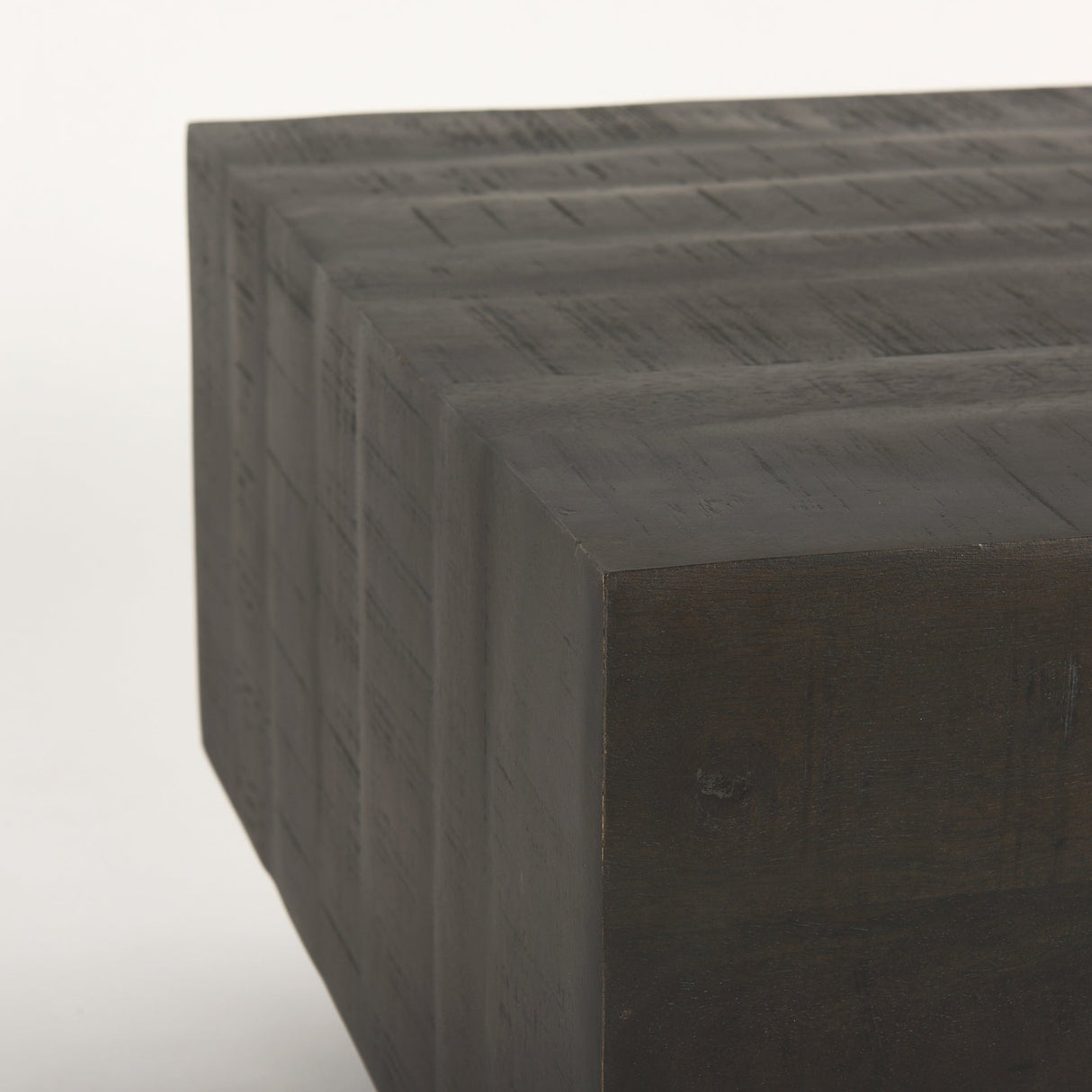 Hayden Dark Brown Wood Rectangular Coffee Table by Mercana at Eve Furniture
