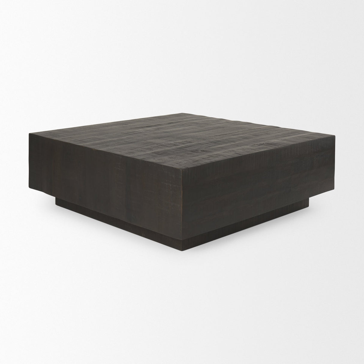 Hayden Dark Brown Wood Square Coffee Table by Mercana at Eve Furniture