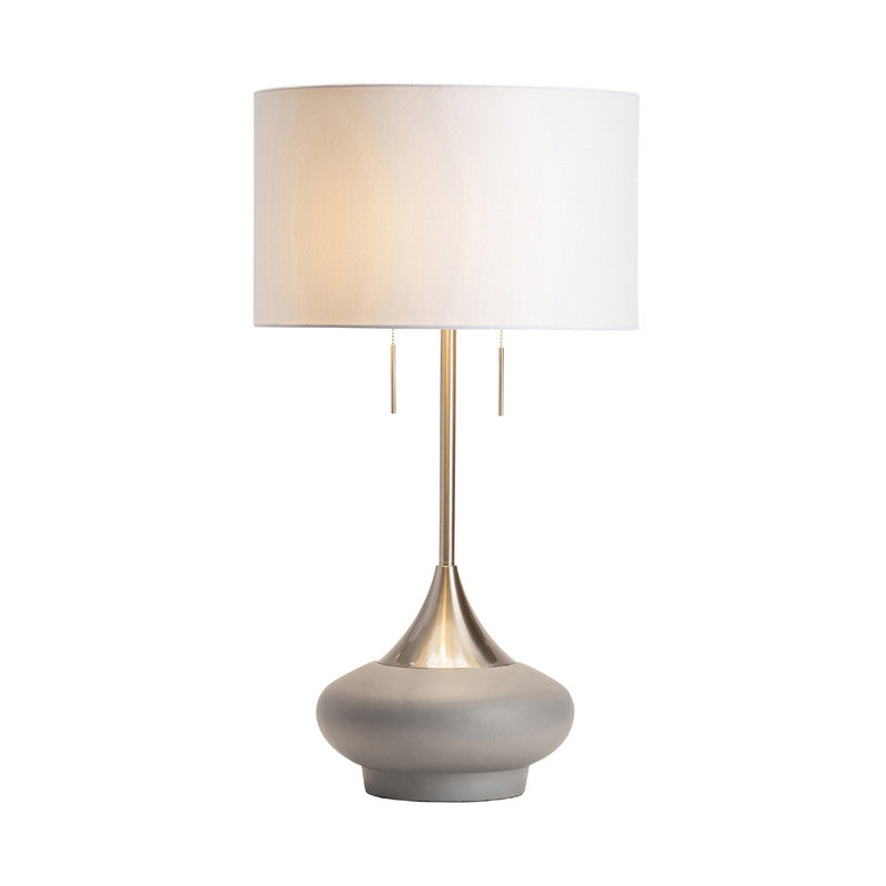 Hayden Grey/Silver Table Lamp by Crestview at Eve Furniture