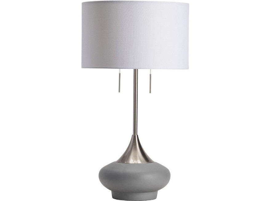Hayden Grey/Silver Table Lamp by Crestview at Eve Furniture
