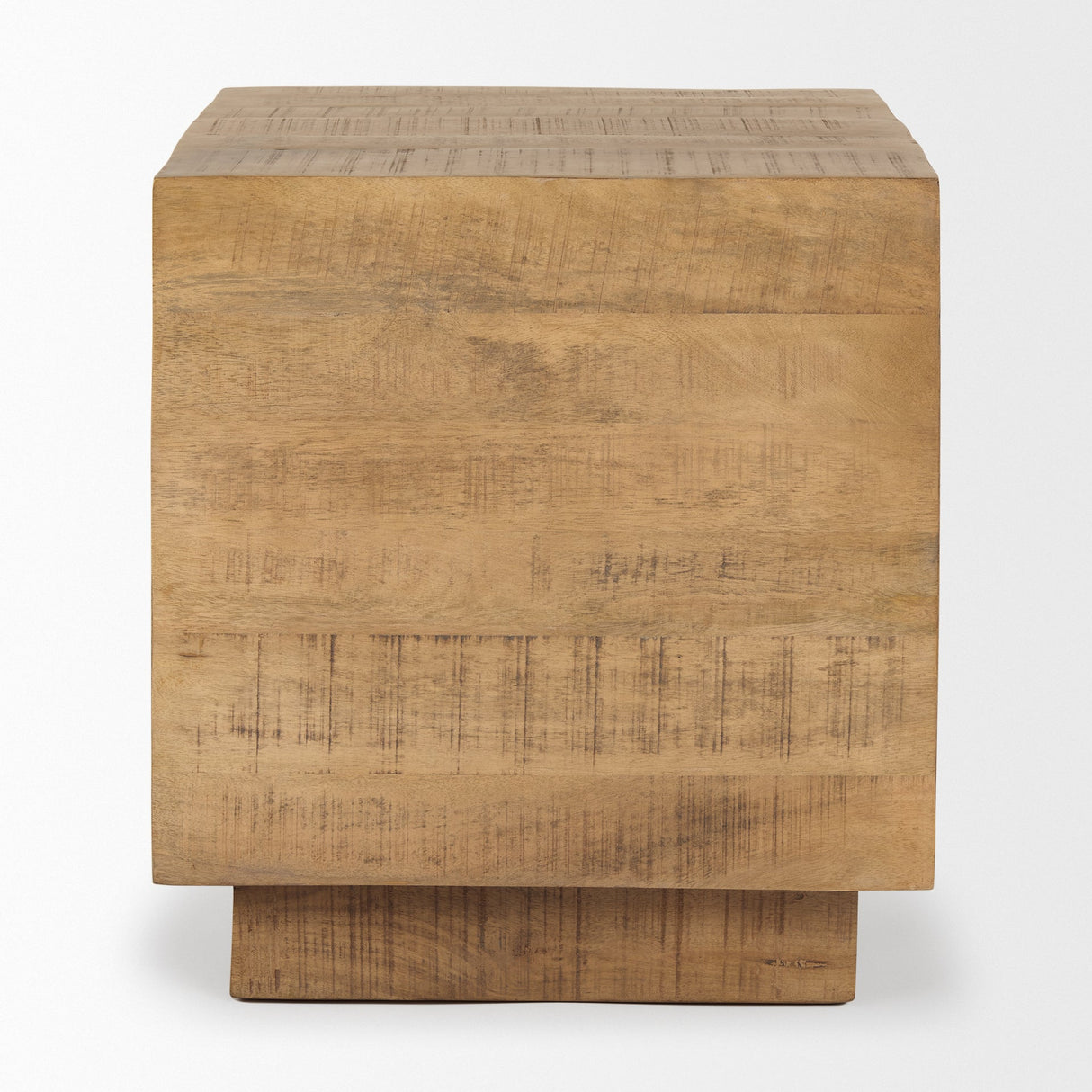 Hayden Light Brown Wood End/Side Table by Mercana at Eve Furniture