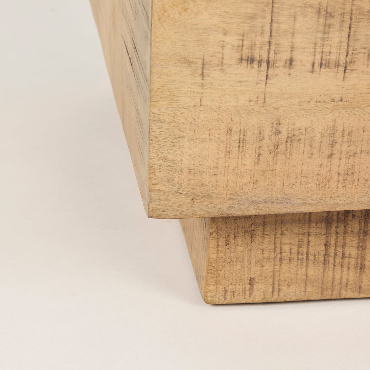 Hayden Light Brown Wood End/Side Table by Mercana at Eve Furniture