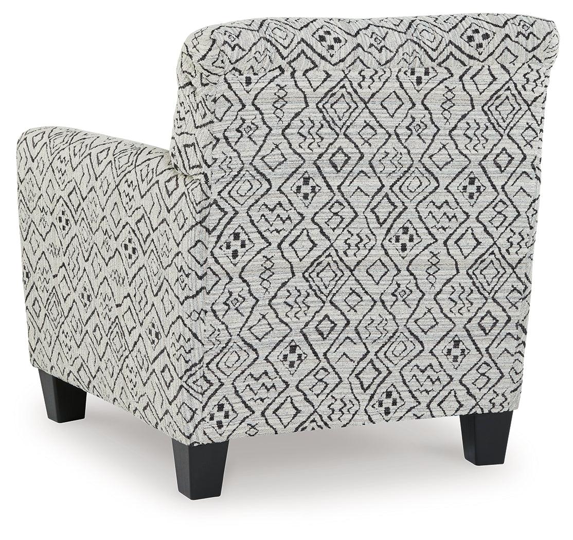 Hayesdale Black/Cream Accent Chair by Ashley at Eve Furniture