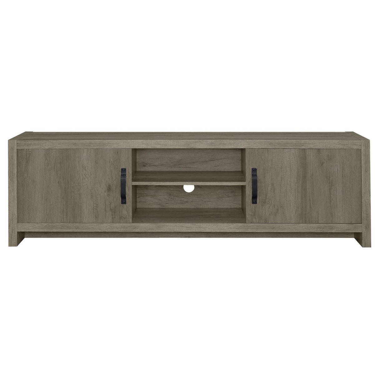 Hays Gray Driftwood 2-Door TV Console by Coaster at Eve Furniture