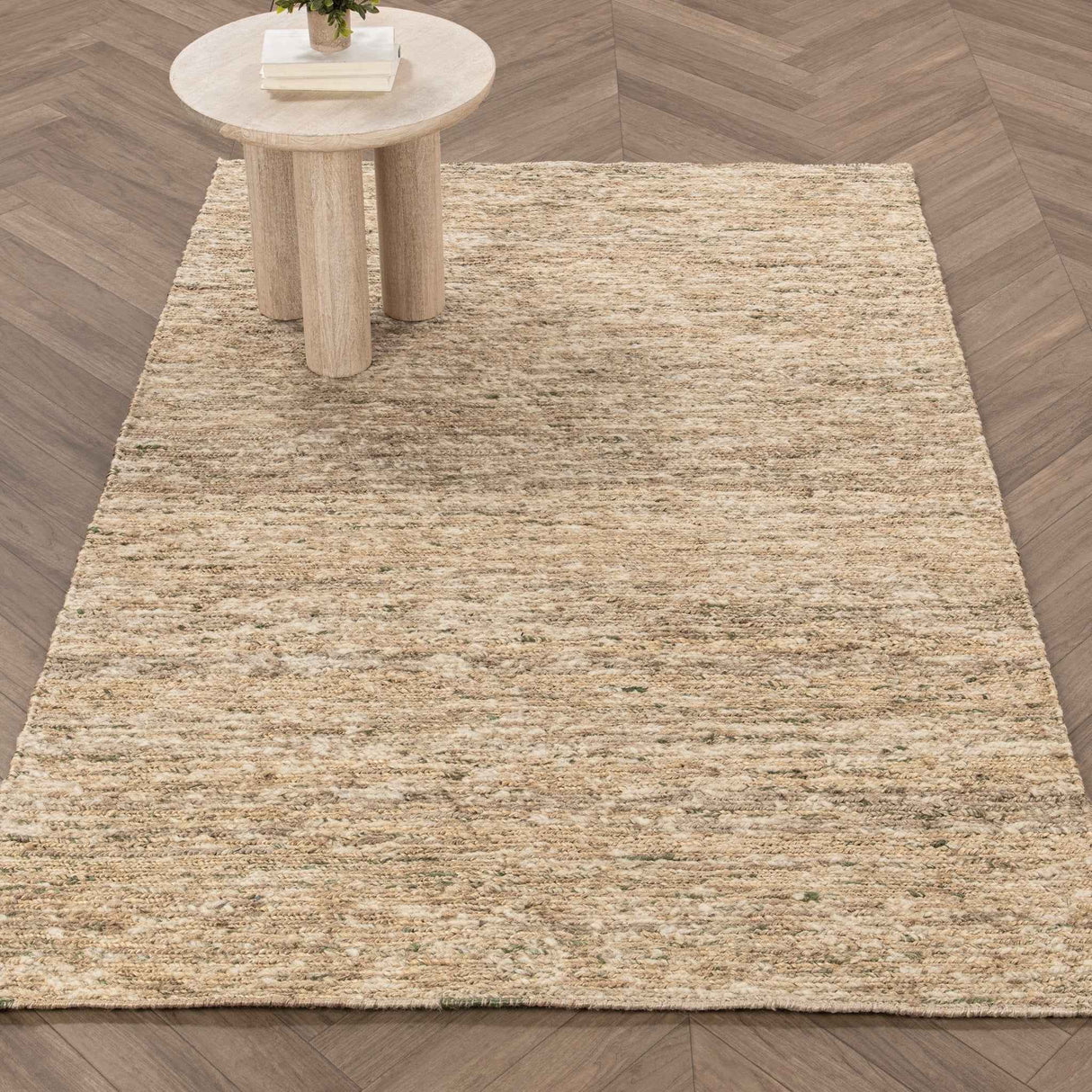 Hayward Soumak Jute Natural/Green Rug by Classic Home at Eve Furniture