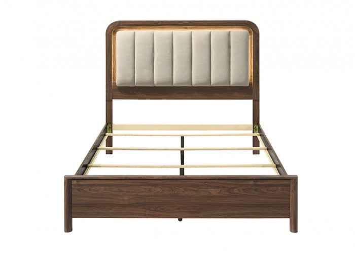 Hayward Walnut 4-Piece Queen Bedroom Set by Furniture of America at Eve Furniture