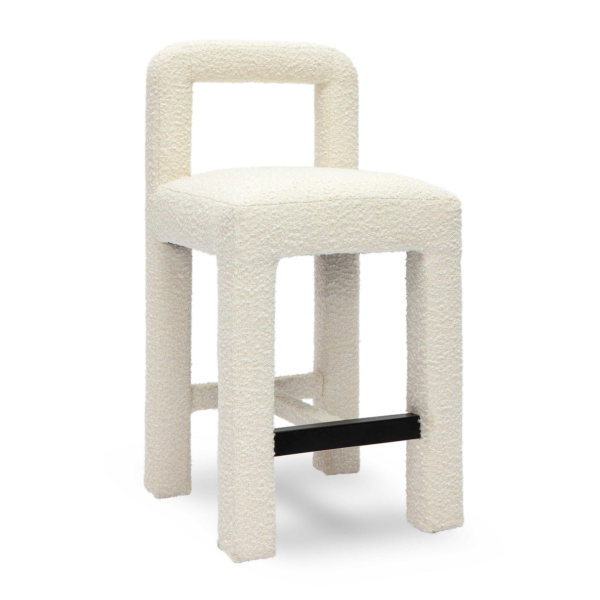 Hazel Boucle Counter Stool by TOV Furniture at Eve Furniture