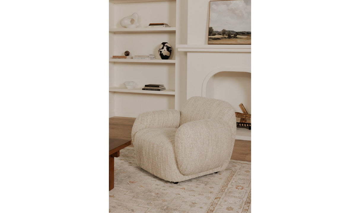 Hazel Lounge Chair Off White by Moe's Home at Eve Furniture