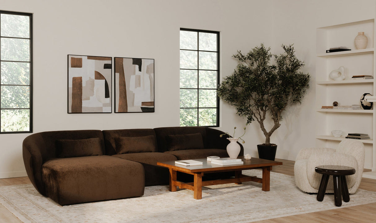 Hazel Lounge Chair Off White by Moe's Home at Eve Furniture