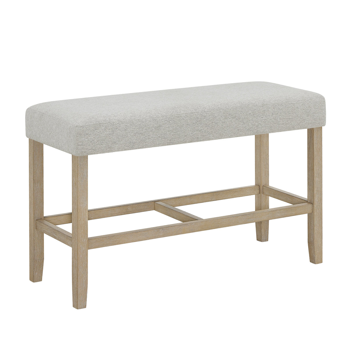 Hazel Neutral Counter Height Bench by Crown Mark at Eve Furniture