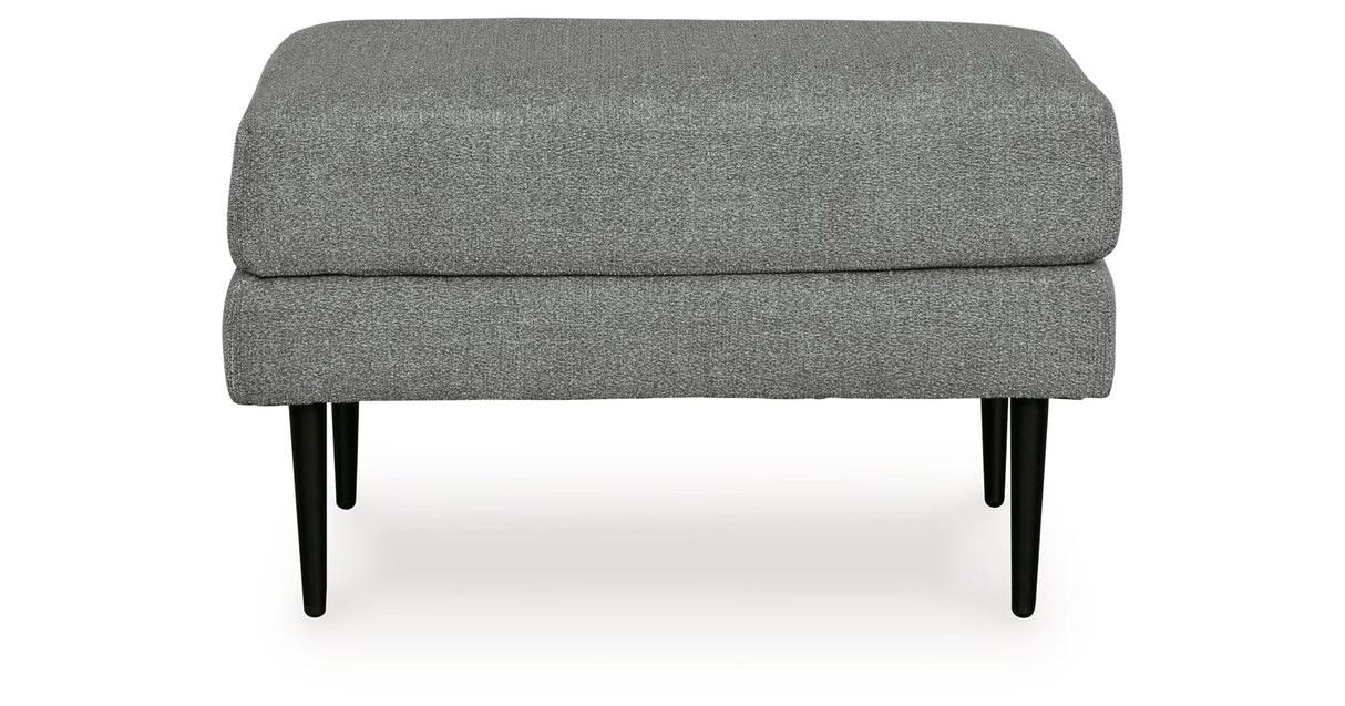 Hazela Charcoal Chair and Ottoman