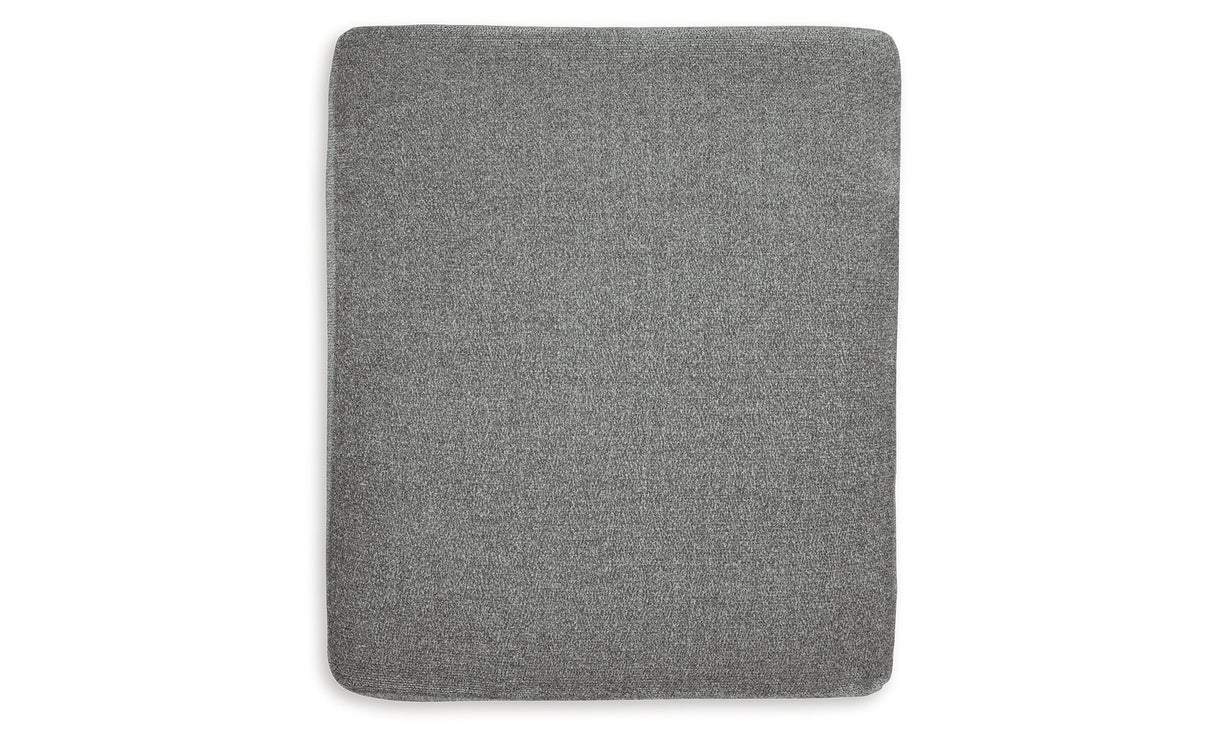 Hazela Charcoal Chair and Ottoman