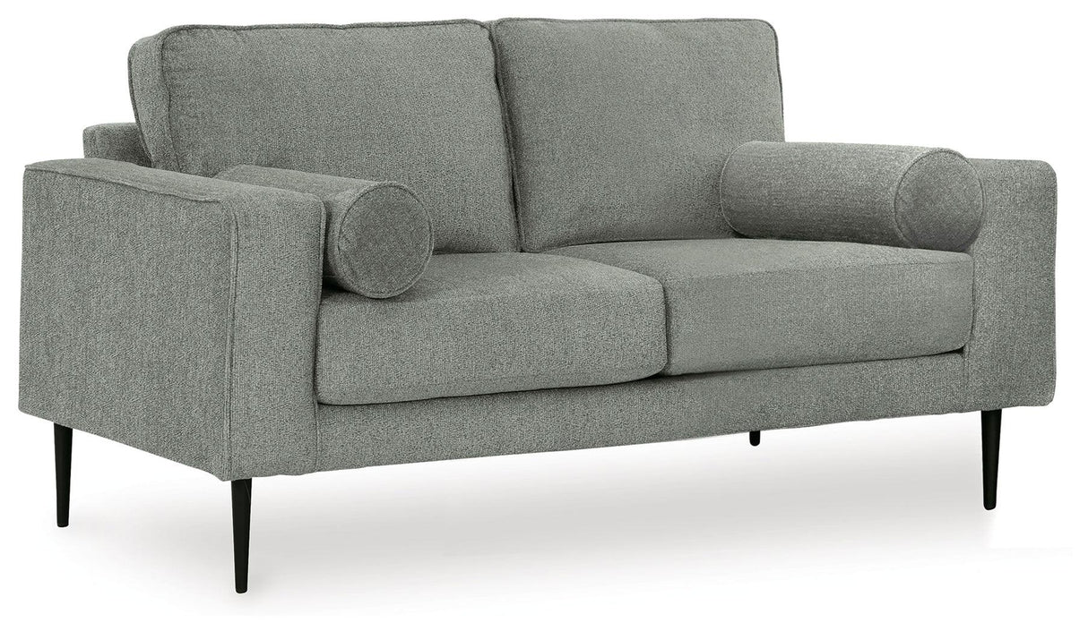 Hazela Charcoal Loveseat by Ashley at Eve Furniture