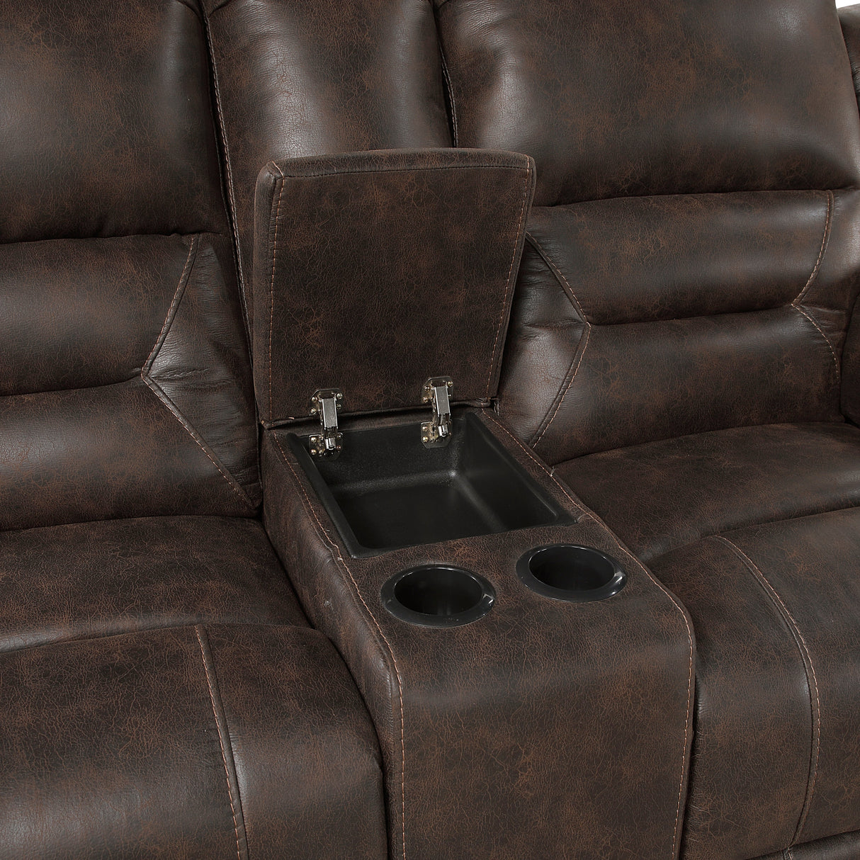 Hazen Dark Brown Reclining Living Room Set by Homelegance at Eve Furniture