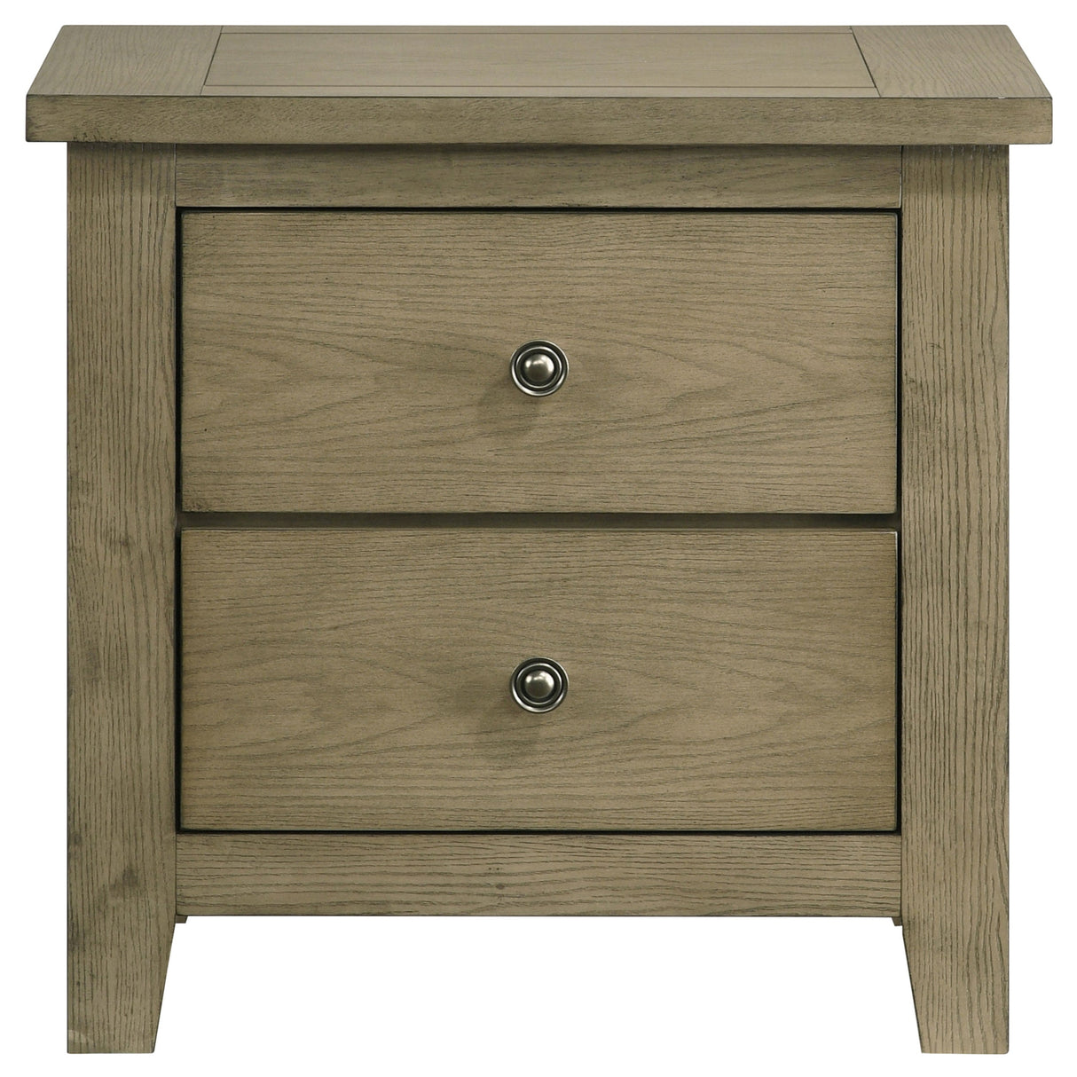 Hazlewood Vineyard Oak 2-drawer Nightstand Bedside Table by Coaster at Eve Furniture
