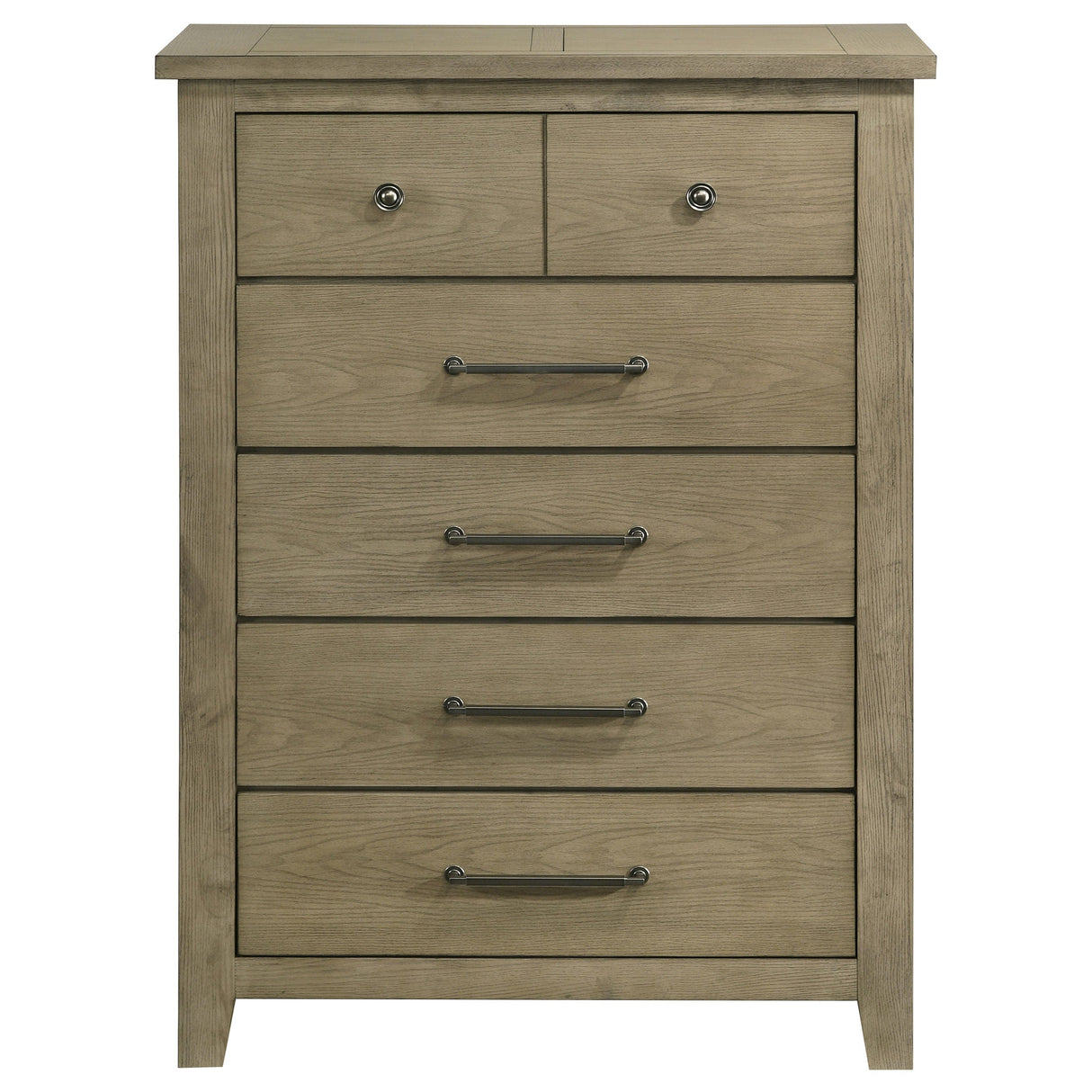 Hazlewood Vineyard Oak 5-drawer Bedroom Chest of Drawers by Coaster at Eve Furniture