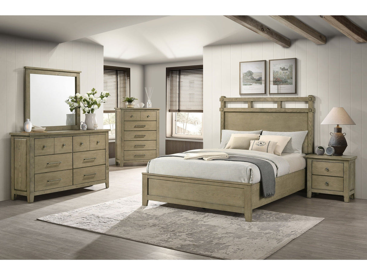 Hazlewood Vineyard Oak 5-Piece Queen Bedroom Set by Coaster at Eve Furniture