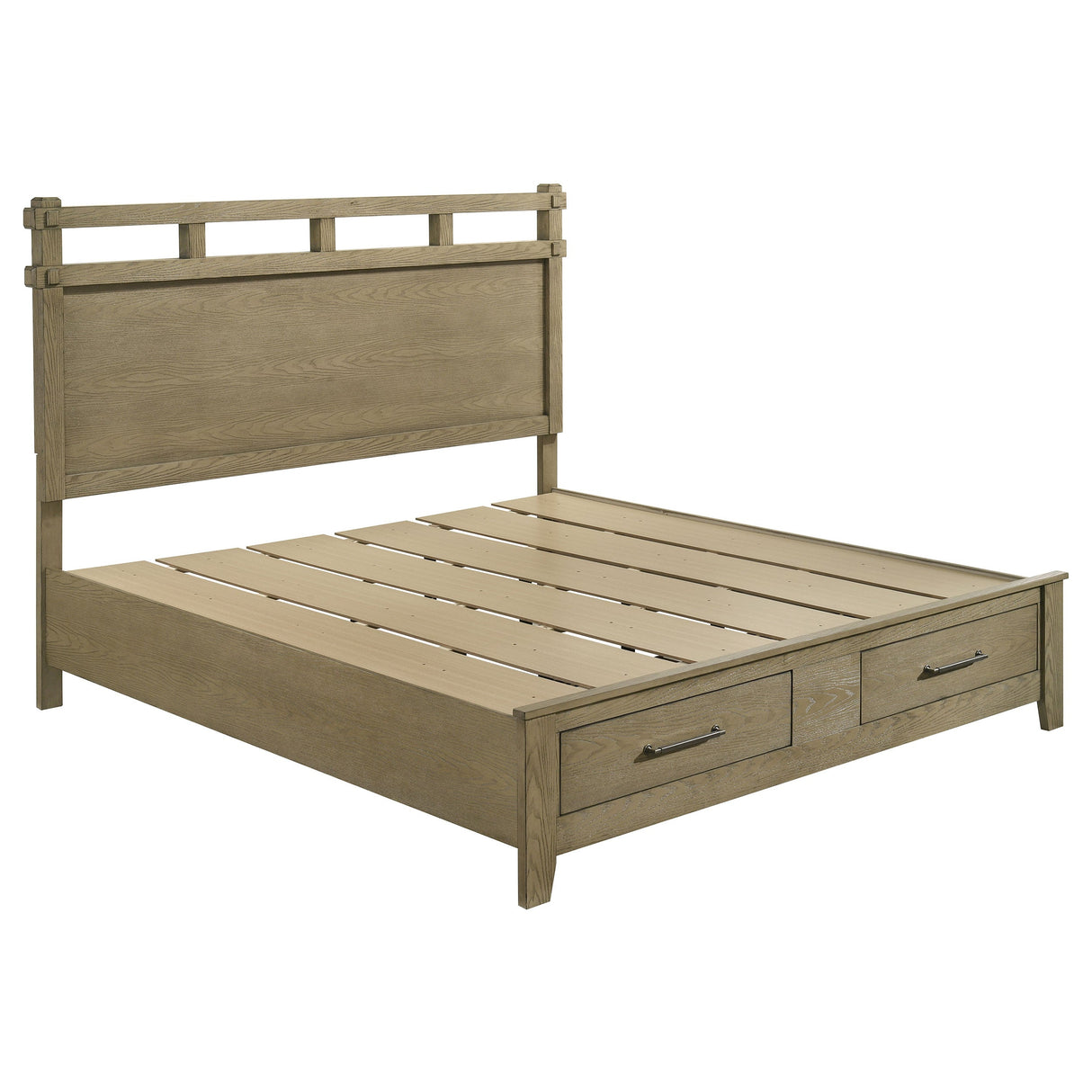 Hazlewood Vineyard Oak 59-inch Eastern King Storage Bed by Coaster at Eve Furniture