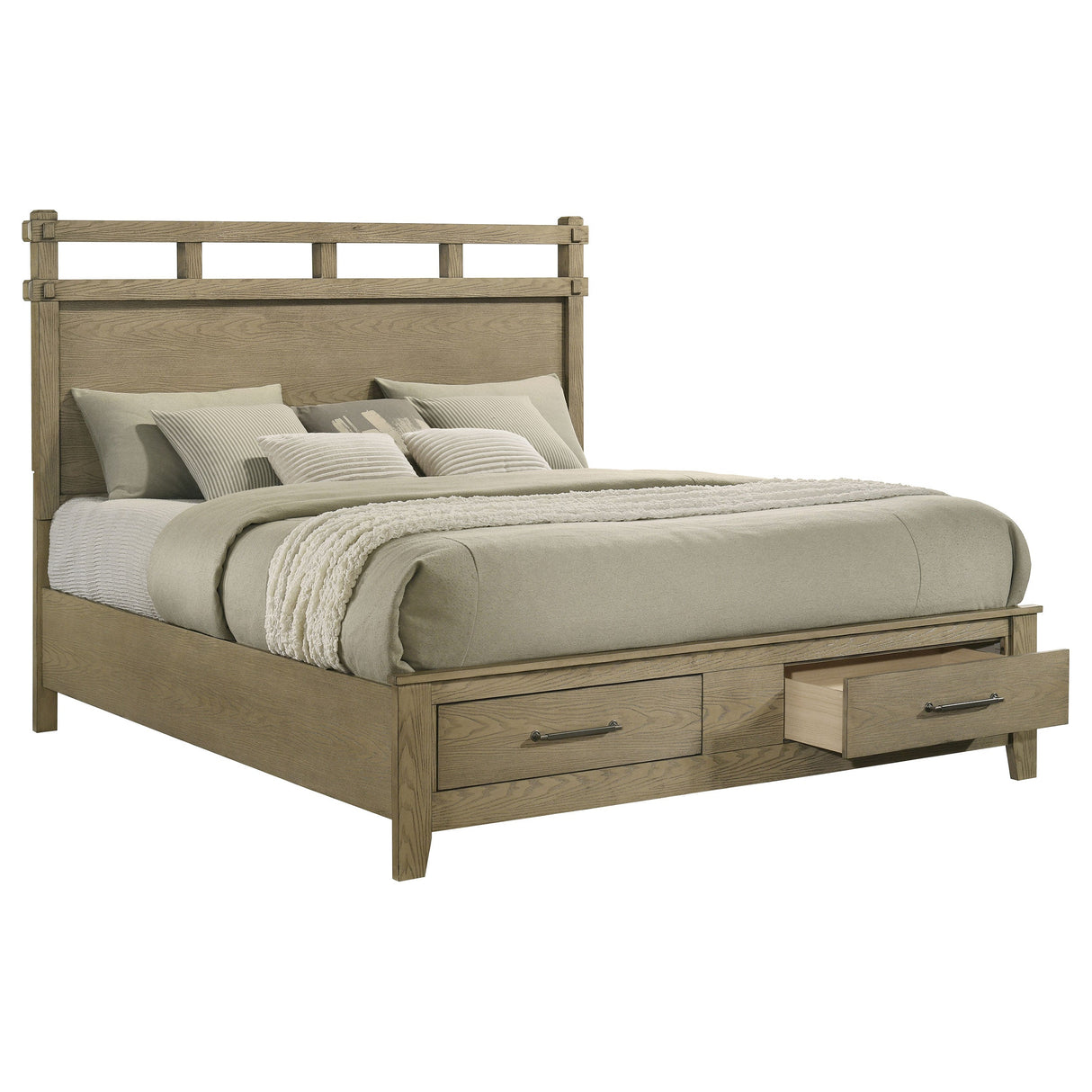 Hazlewood Vineyard Oak 59-inch Eastern King Storage Bed by Coaster at Eve Furniture