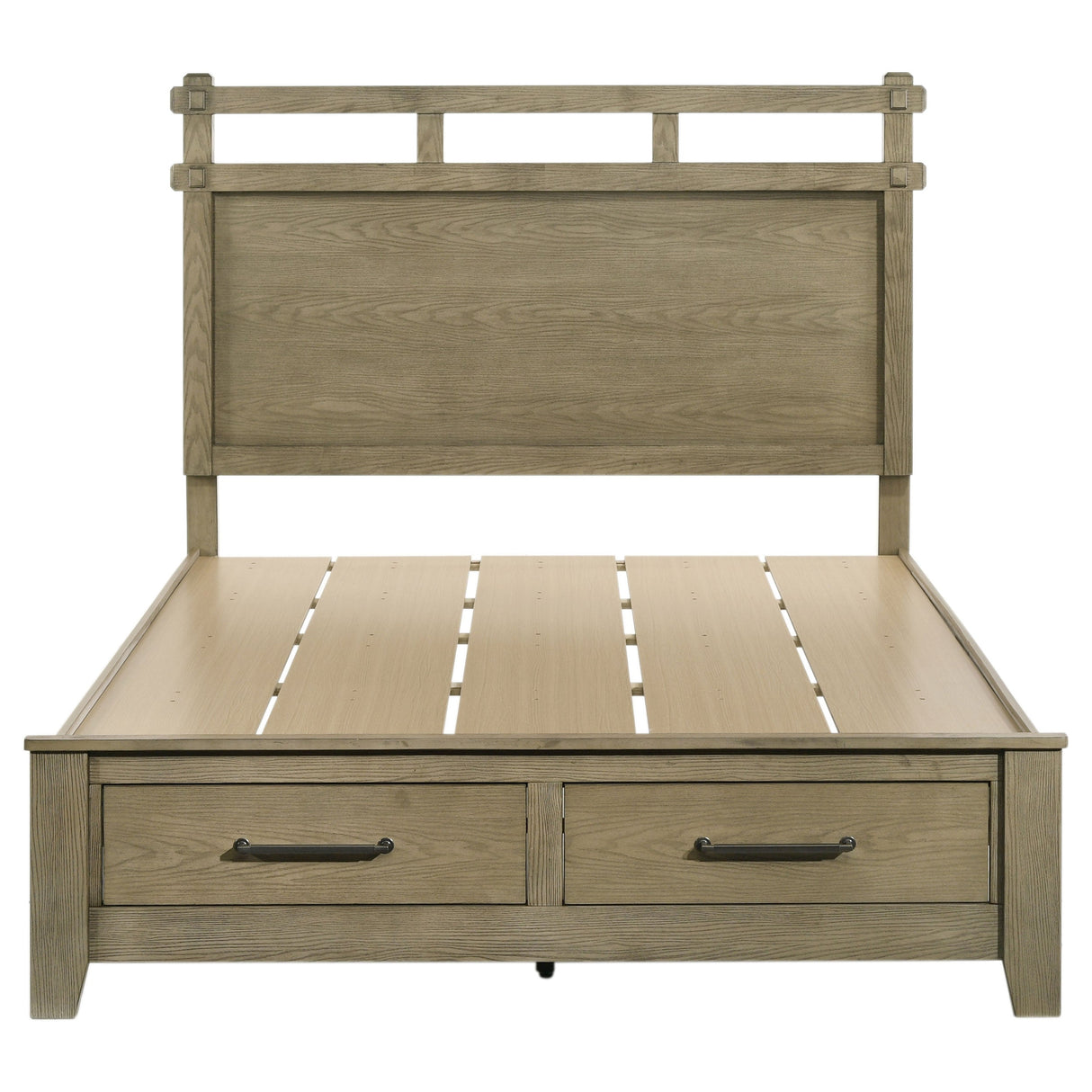 Hazlewood Vineyard Oak 59-inch Queen Panel Storage Bed by Coaster at Eve Furniture