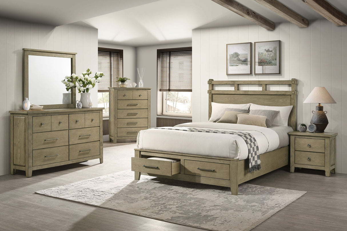 Hazlewood Vineyard Oak 6-drawer Bedroom Dresser Cabinet by Coaster at Eve Furniture