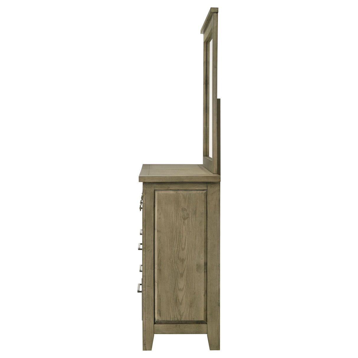 Hazlewood Vineyard Oak 6-drawer Bedroom Dresser with Mirror by Coaster at Eve Furniture